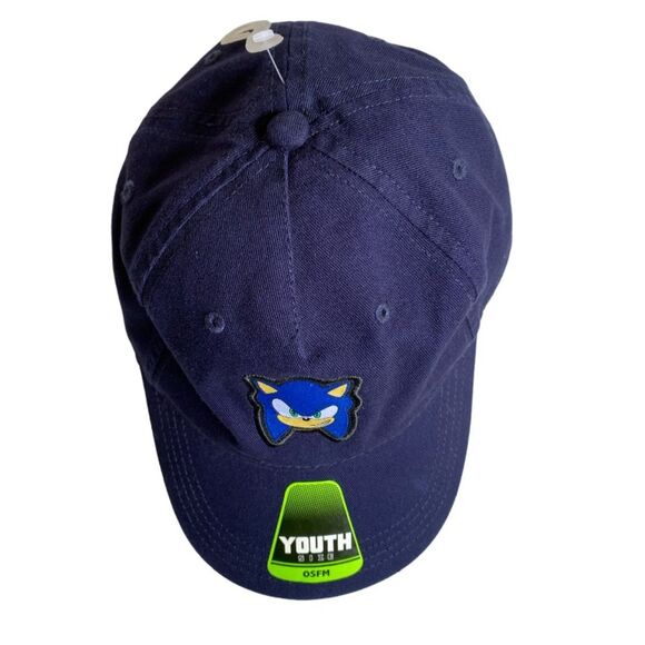 Sonic The Hedgehog Blue Baseball Cap Kids Hat Adjustable Youth One Size - Picture 2 of 13